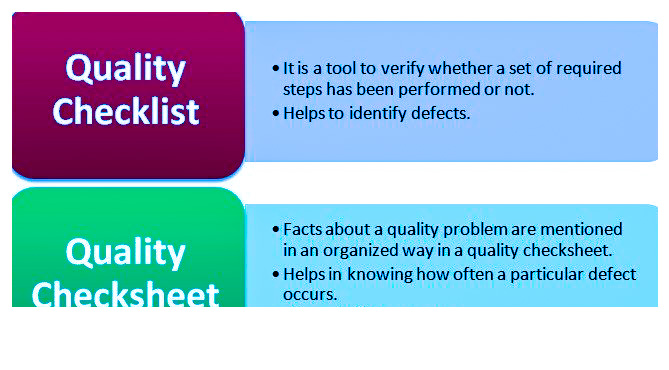 checksheet and checklist 2022