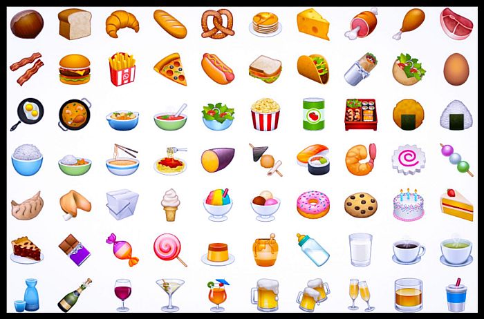 Emojis for food and drink 2023