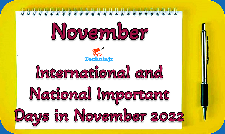 International and National Days in November