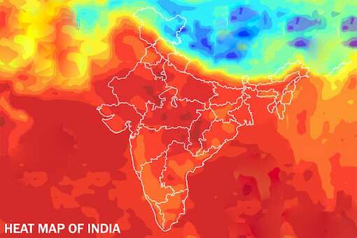 Heat Map of India May 2023