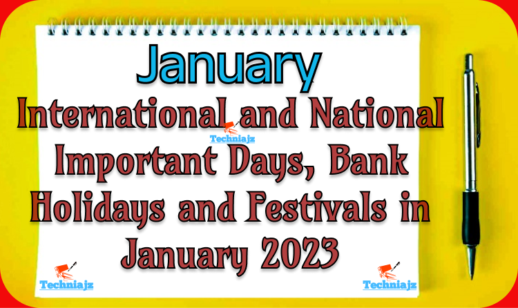 Important Days in January 2023